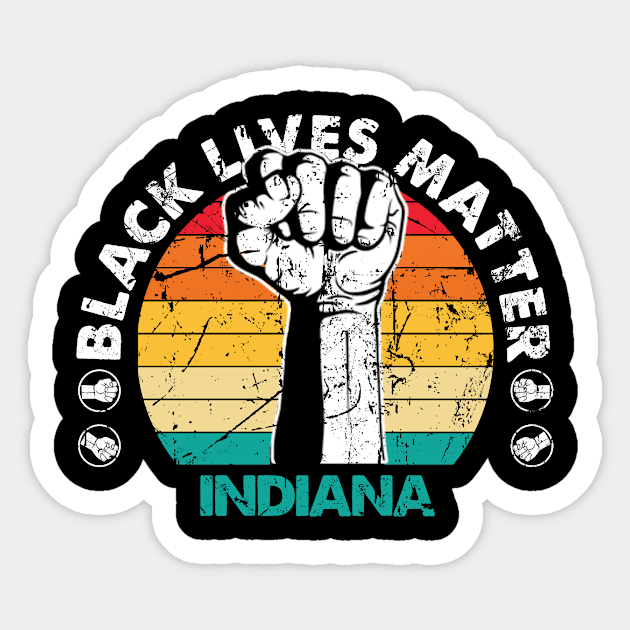 Indiana black lives matter political protest Sticker by Jannysingle